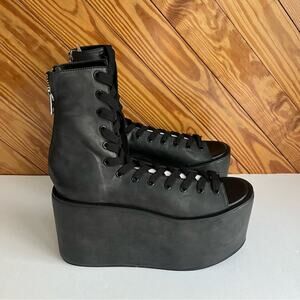 Dolls Kill Current Mood Chaz Lace Up Flatforms